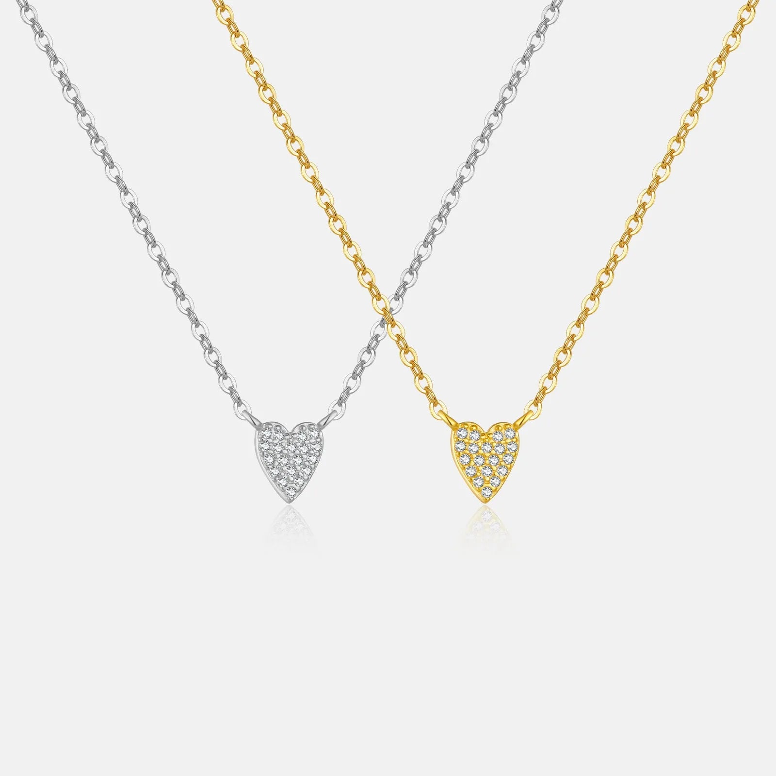 Vv- American Dream Collection: Ellis Island Legacy S925 Sterling Silver Diamond Heart Pendant, Forever Love's Journey - vannveld