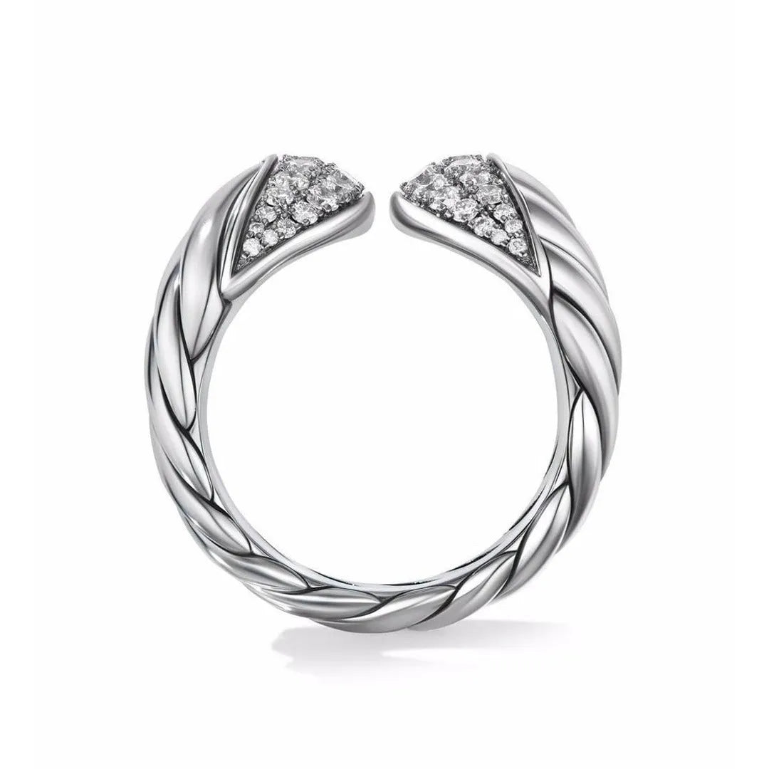 Vv- American Dream Collection: Native Spirit Double-Headed Snake Sterling Silver Ring, Embracing Ancient Wisdom - vannveld
