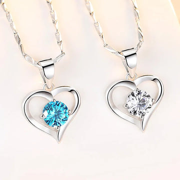 Vv- American Foundations Collection: Diamonds of Liberty - Heart S999 Sterling Silver Pendant, Revolutionary Spirit Embodied - vannveld