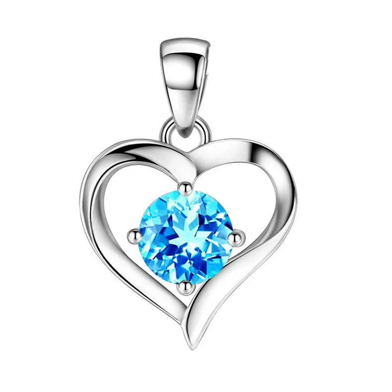 Vv- American Foundations Collection: Diamonds of Liberty - Heart S999 Sterling Silver Pendant, Revolutionary Spirit Embodied - vannveld