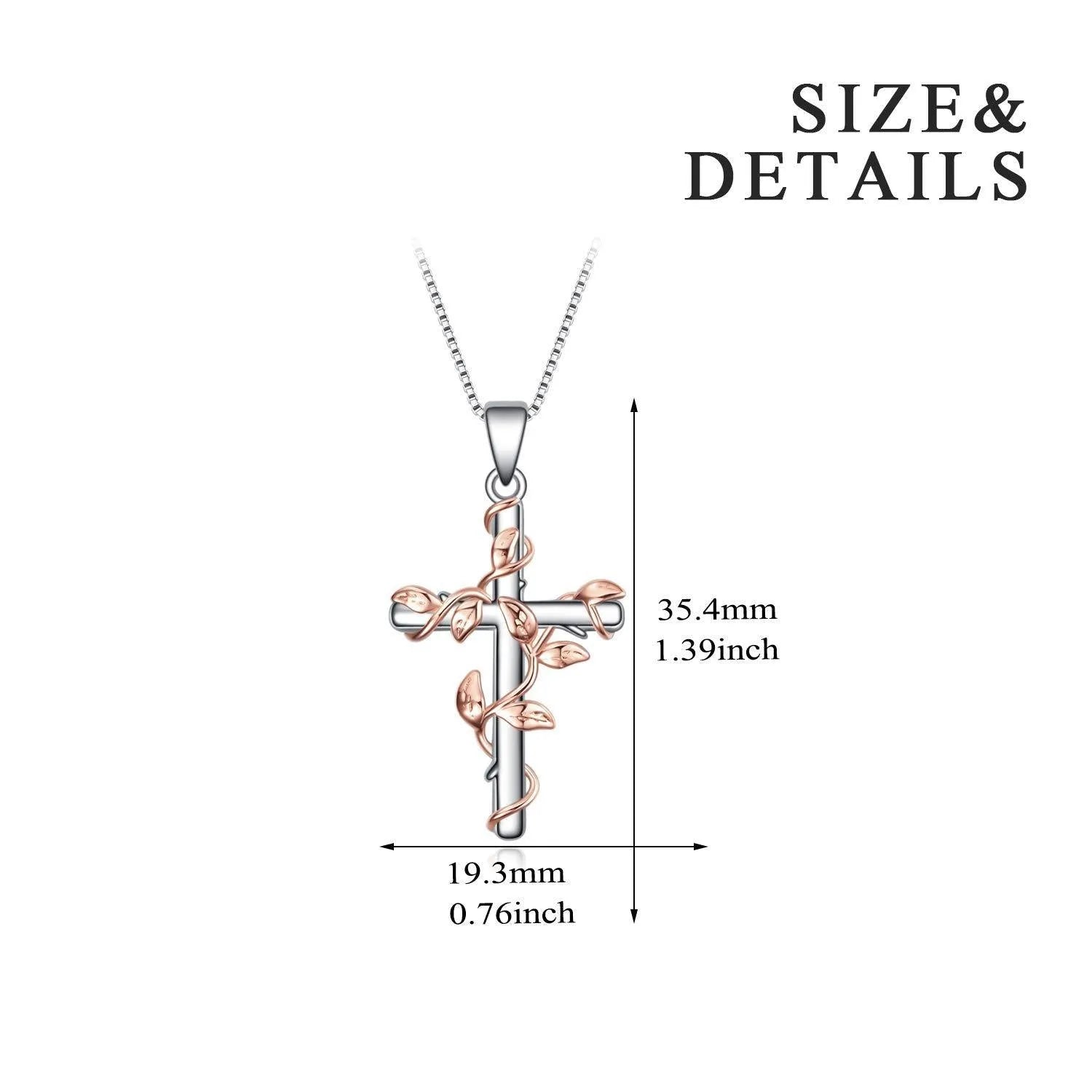Vv- American Foundations Collection: Liberty's Bloom - Sterling Silver Rose Cross Pendant, Echoing Revolutionary Spirit - vannveld
