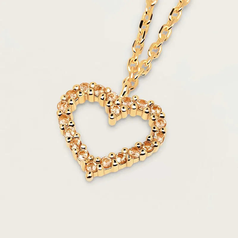 Vv- American Frontier and Old West Collection: Gold Rush Diamond Heart Necklace from Frontier Jewelers Guild - vannveld