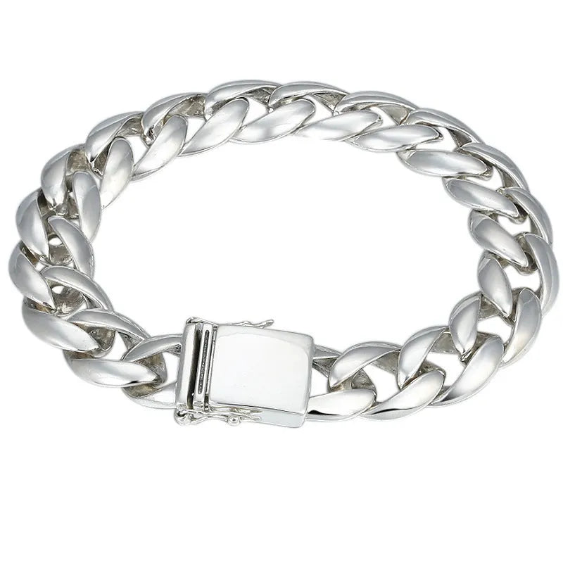 Vv- American Frontier and Old West Collection: Silver Rush Era Bold Sterling Bracelet - vannveld