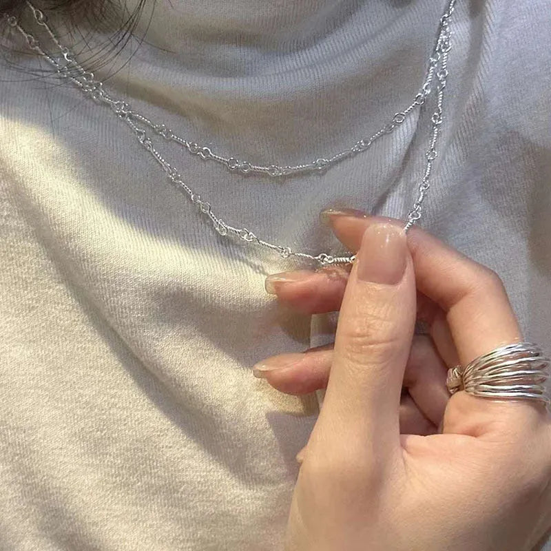 Vv- American Frontier and Old West Collection Sterling Silver Comstock Lode Heritage Chain Necklace - vannveld