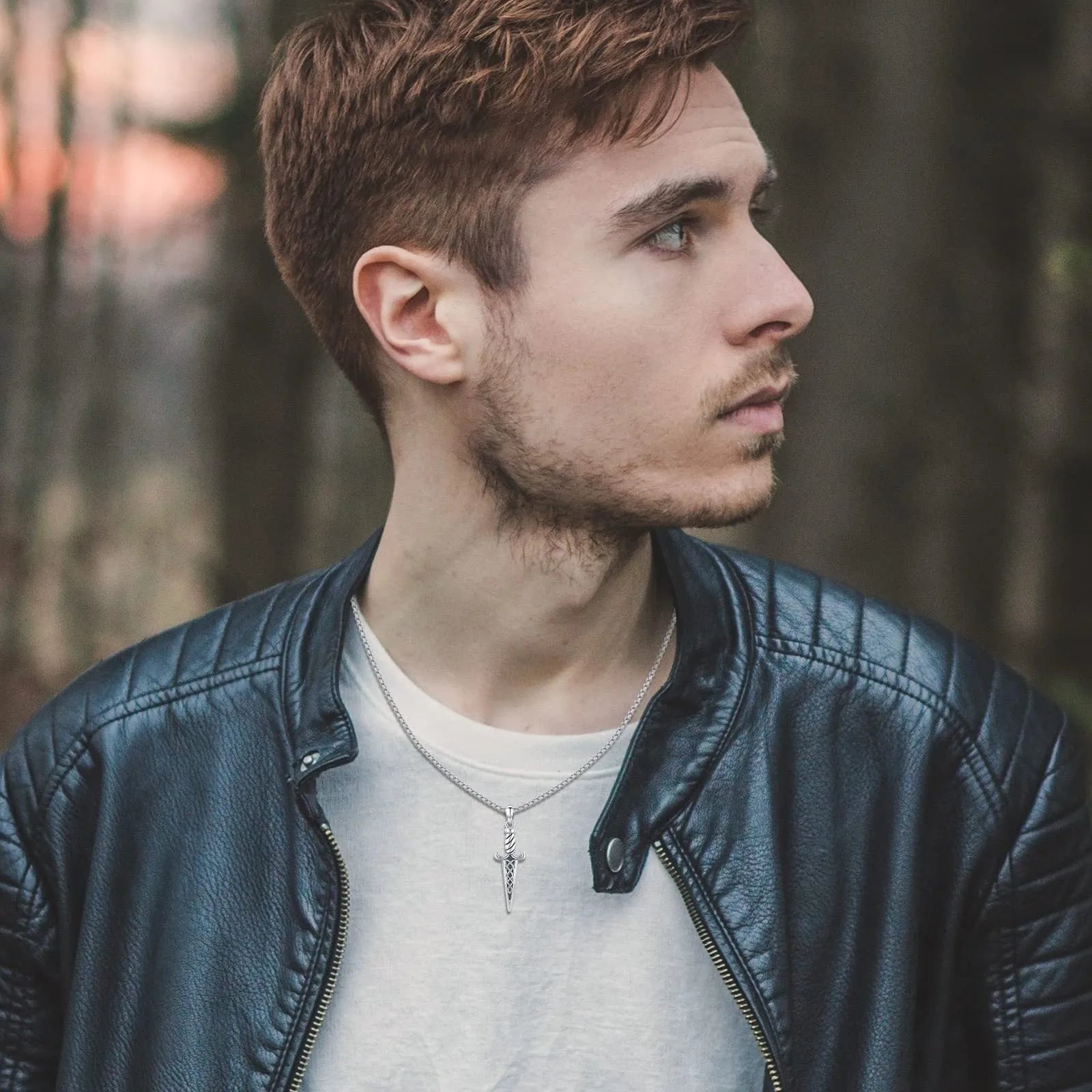 Vv- American Industrial Revolution Collection: Forging Progress Pendant - Silver Necklace - vannveld