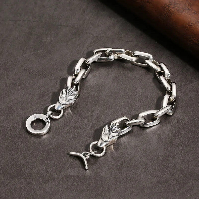Vv- Birth of The National Anthem Collection: Fort McHenry's Dawn Wolf Personalized Sterling Silver Keel Bracelet - vannveld