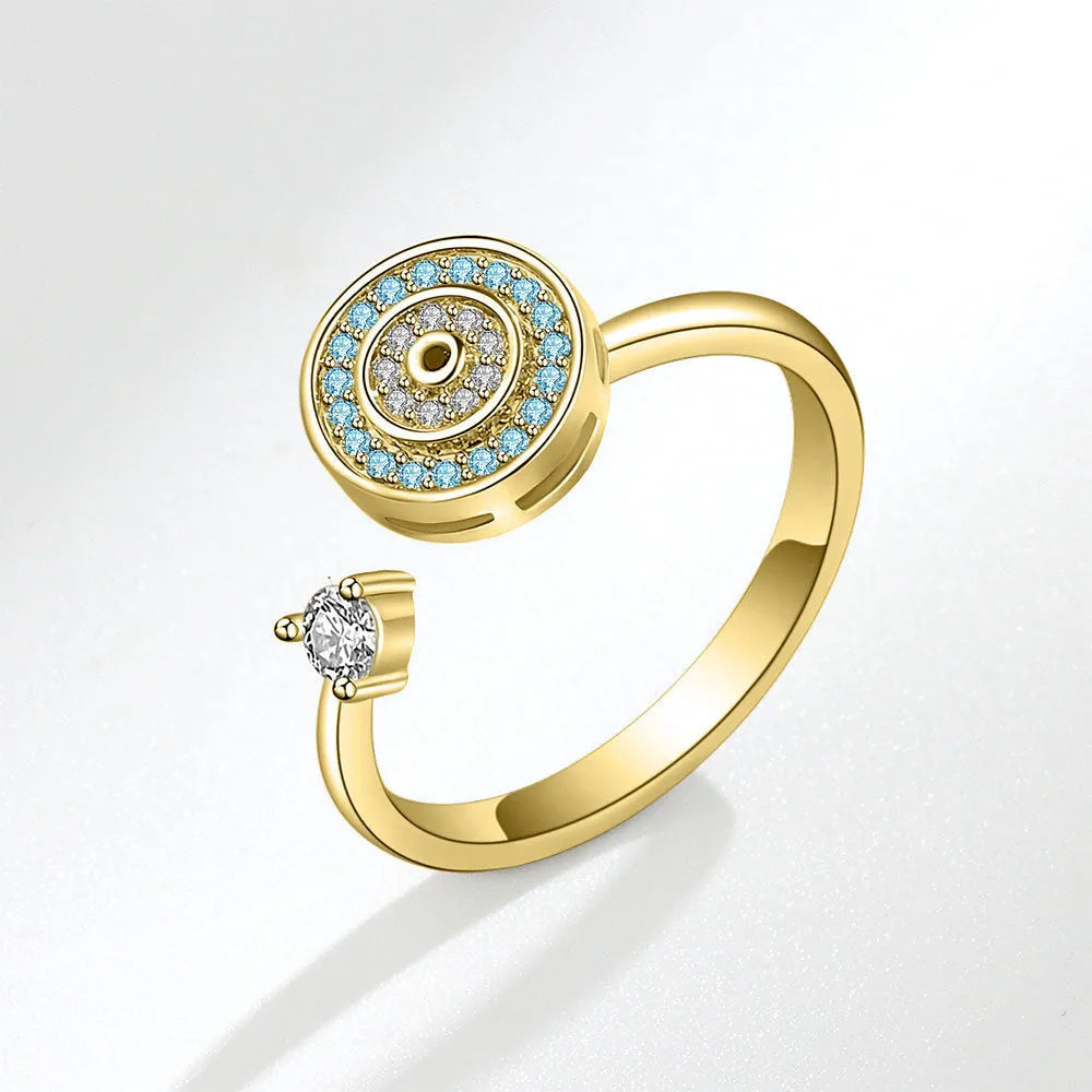 Vv- Birth of The National Anthem Collection: Fort McHenry's Unwavering Spirit S925 Sterling Silver Spinning Ring - vannveld