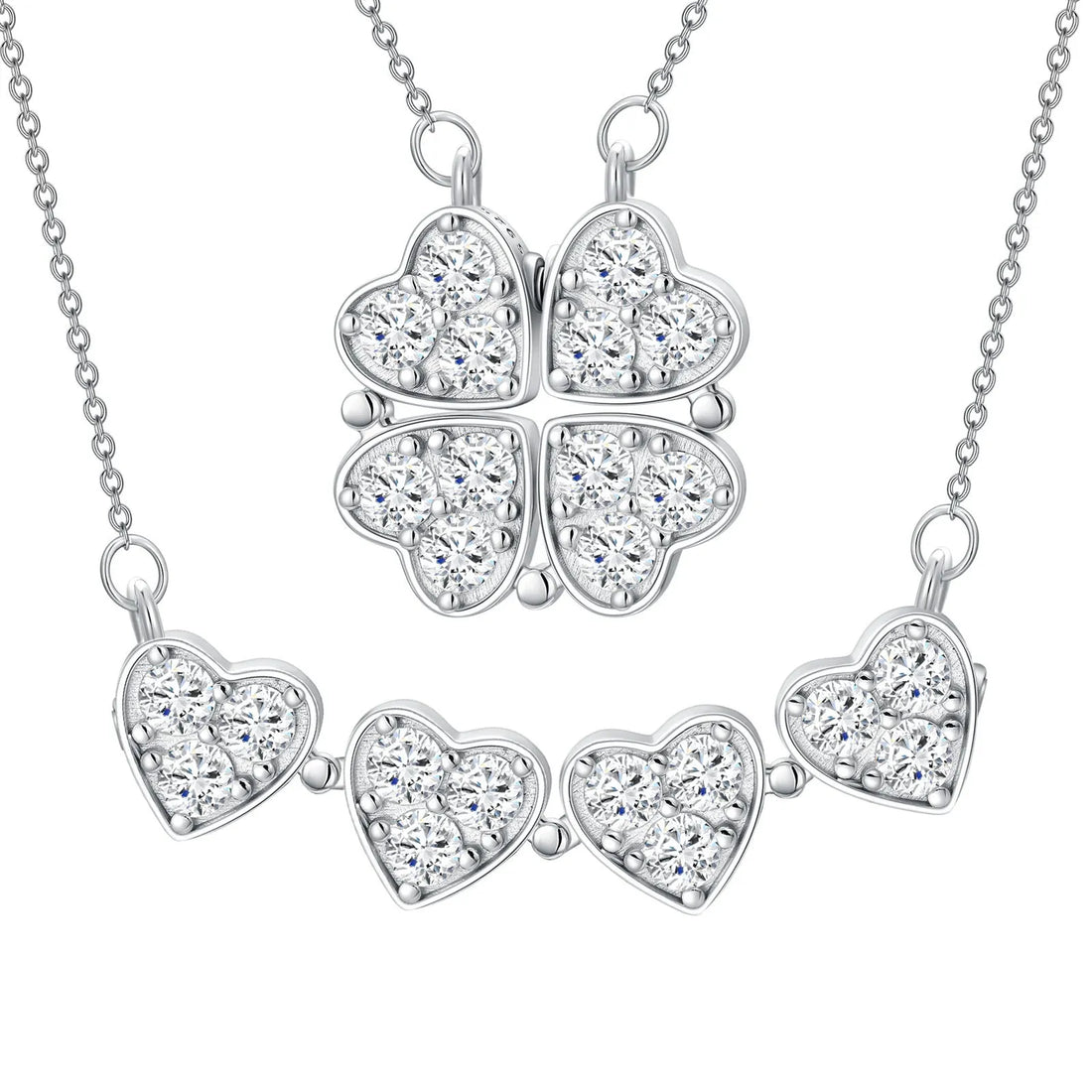 Vv- Founding Fathers Collection: Liberty's Heartbeat - Clover Charm Necklace Echoing Revolutionary Spirit - vannveld