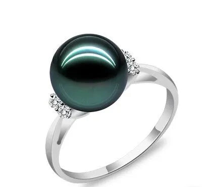 Vv- Founding Fathers Collection: Martha Washington Era Natural Deep Sea Rare Colors Pearl Ring - vannveld