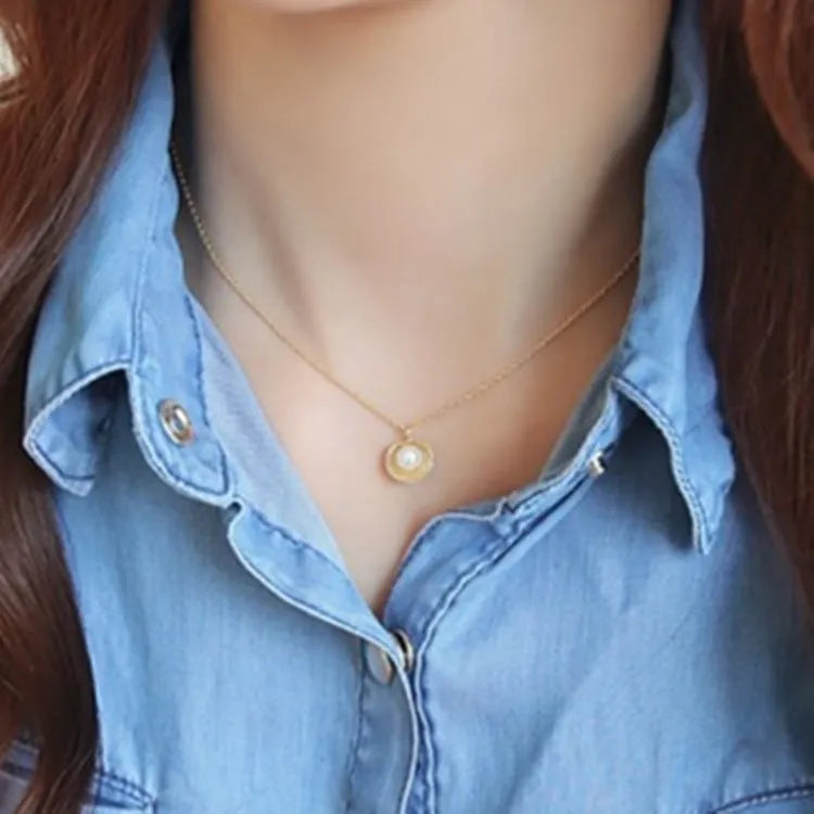 Vv- Founding Fathers Collection: Martha Washington's Mount Vernon Elegance Sterling Silver Pearl Fan Necklace - vannveld