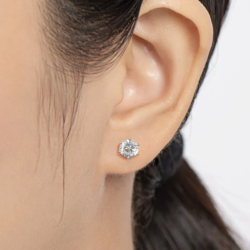 Vv- Heritage and Honor Collection: 1893 Meteor Crater Discovery Celestial Brilliance Moissanite Drop Earrings - vannveld