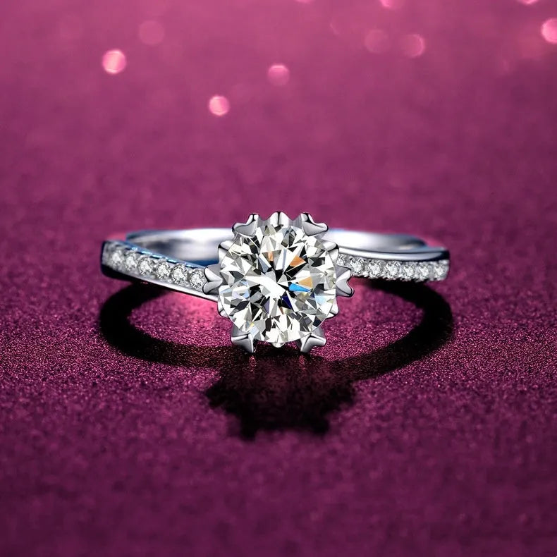 Vv- Heritage and Honor Collection: Soaring Liberty Eight-Hearts Sterling Silver Dawn-Era Heirloom Ring - vannveld