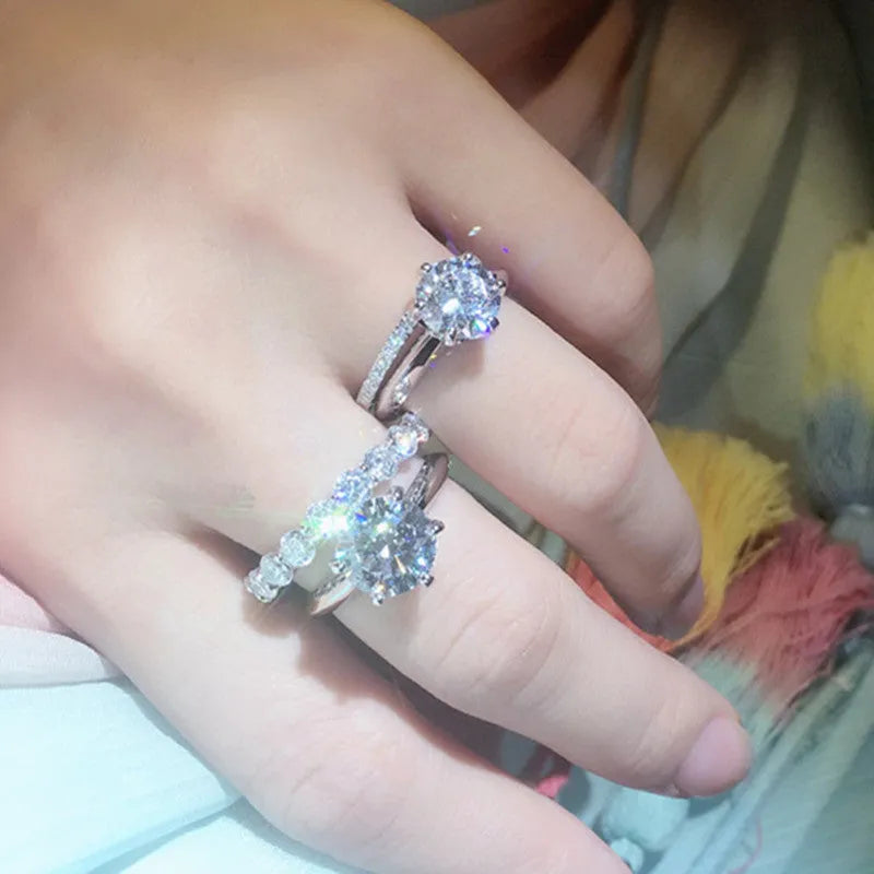 Vv- Space Age Collection: Glenn's 1962 Cosmic Fireflies Inspire S925 Celestial Solitaire Diamond Ring - vannveld