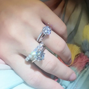 Vv- Space Age Collection: Glenn's 1962 Cosmic Fireflies Inspire S925 Celestial Solitaire Diamond Ring - vannveld