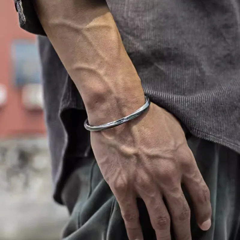 Vv- Space Age Collection: Mercury-Atlas Explorer 999 Sterling Silver Viking Spirit Celestial Warrior Bracelet - vannveld