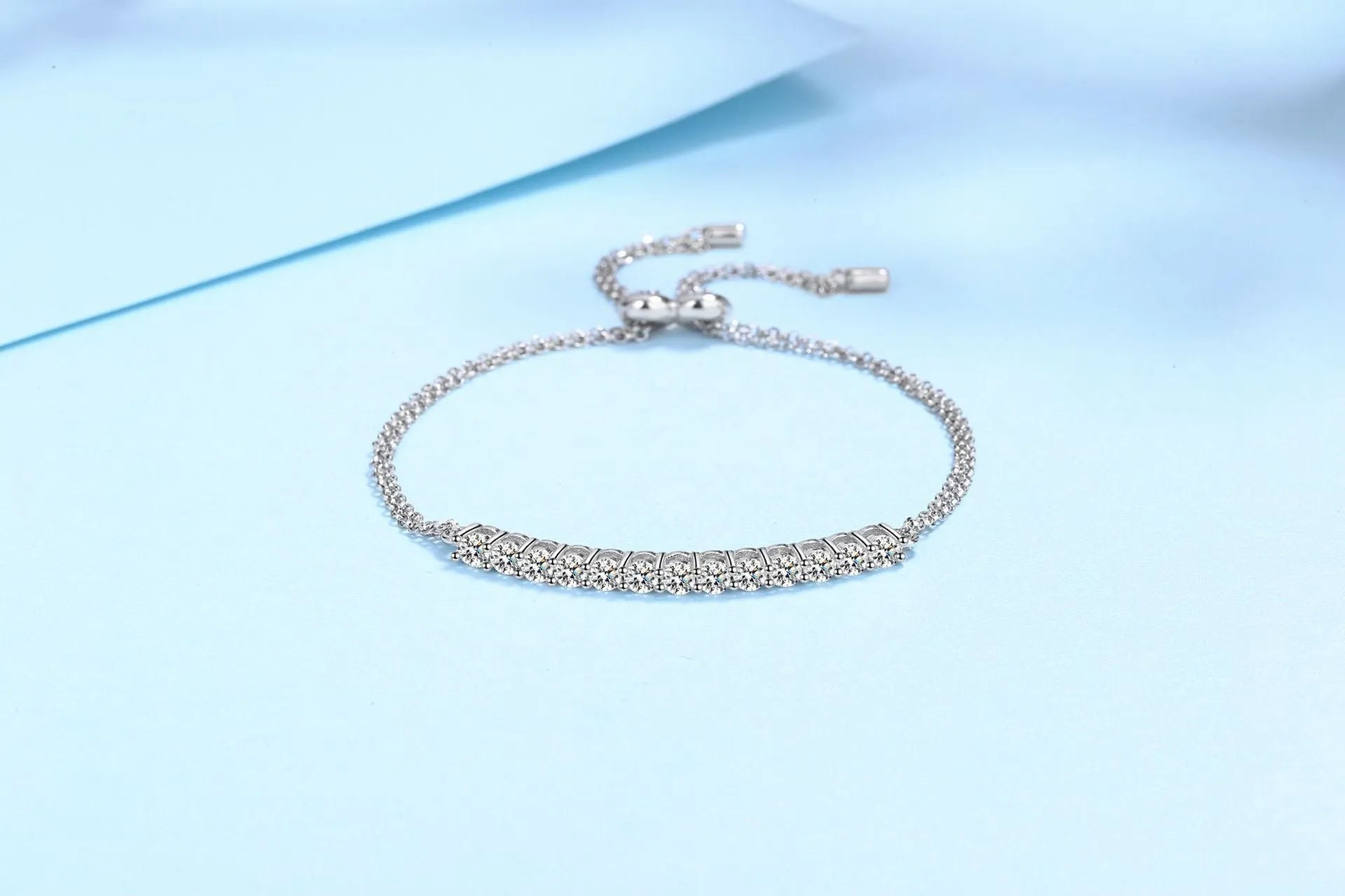 Vv- The Stellar Legacy Collection - Moissanite: 1893 Nobel Discovery Meets Space-Age Sterling Silver Bracelet - vannveld