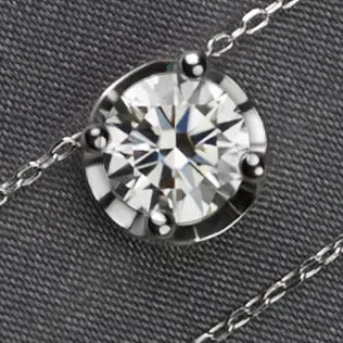 Vv- The Stellar Legacy Collection - Moissanite: 1893 Nobel Discovery, Space-Age Brilliance, 1.5ct VVS1 Necklace - vannveld
