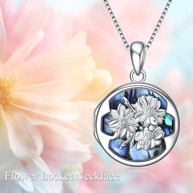 Vv- Union and Emancipation Collection: Blooming Freedom Locket - Civil War Era Sterling Silver Photo Pendant - vannveld