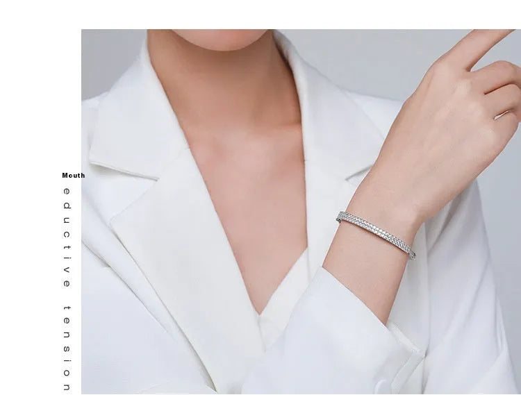 Vv- Union and Emancipation Collection: Forged in Starry Skies, Women's Diamond and Silver Bracelet - vannveld