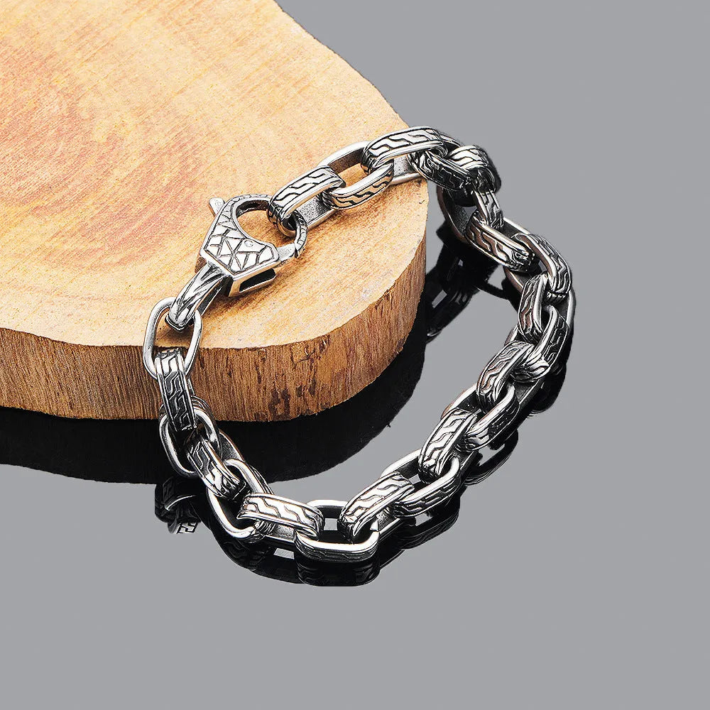 Vv- Union and Emancipation Collection: Freedom's Forge Men's Titanium Steel Bracelet - vannveld