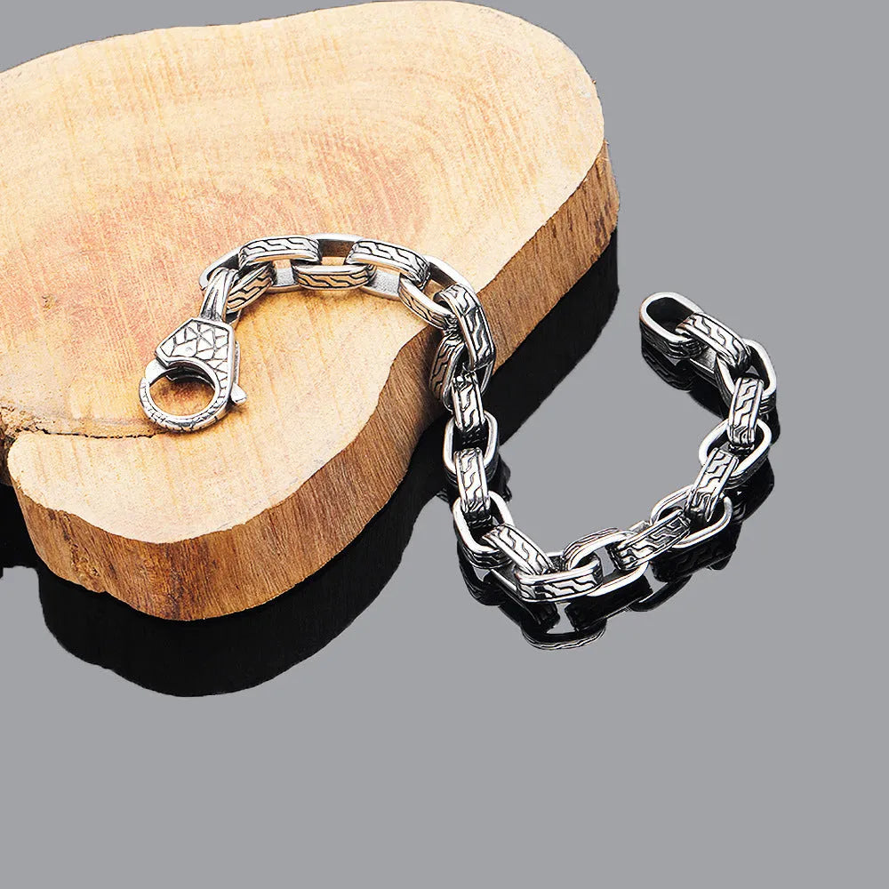 Vv- Union and Emancipation Collection: Freedom's Forge Men's Titanium Steel Bracelet - vannveld