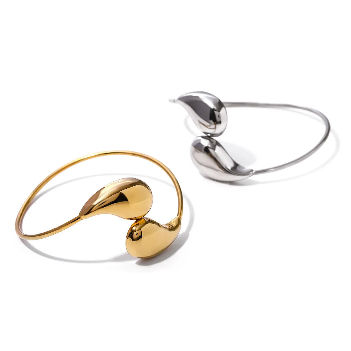 Vv- Union and Emancipation Collection: Gilded Teardrop of Freedom, 18K Gold-Plated Stainless Steel Bracelet - vannveld