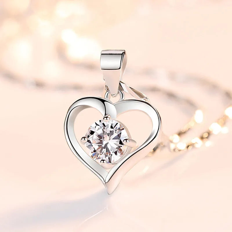 Vv- American Foundations Collection: Diamonds of Liberty - Heart S999 Sterling Silver Pendant, Revolutionary Spirit Embodied - vannveld