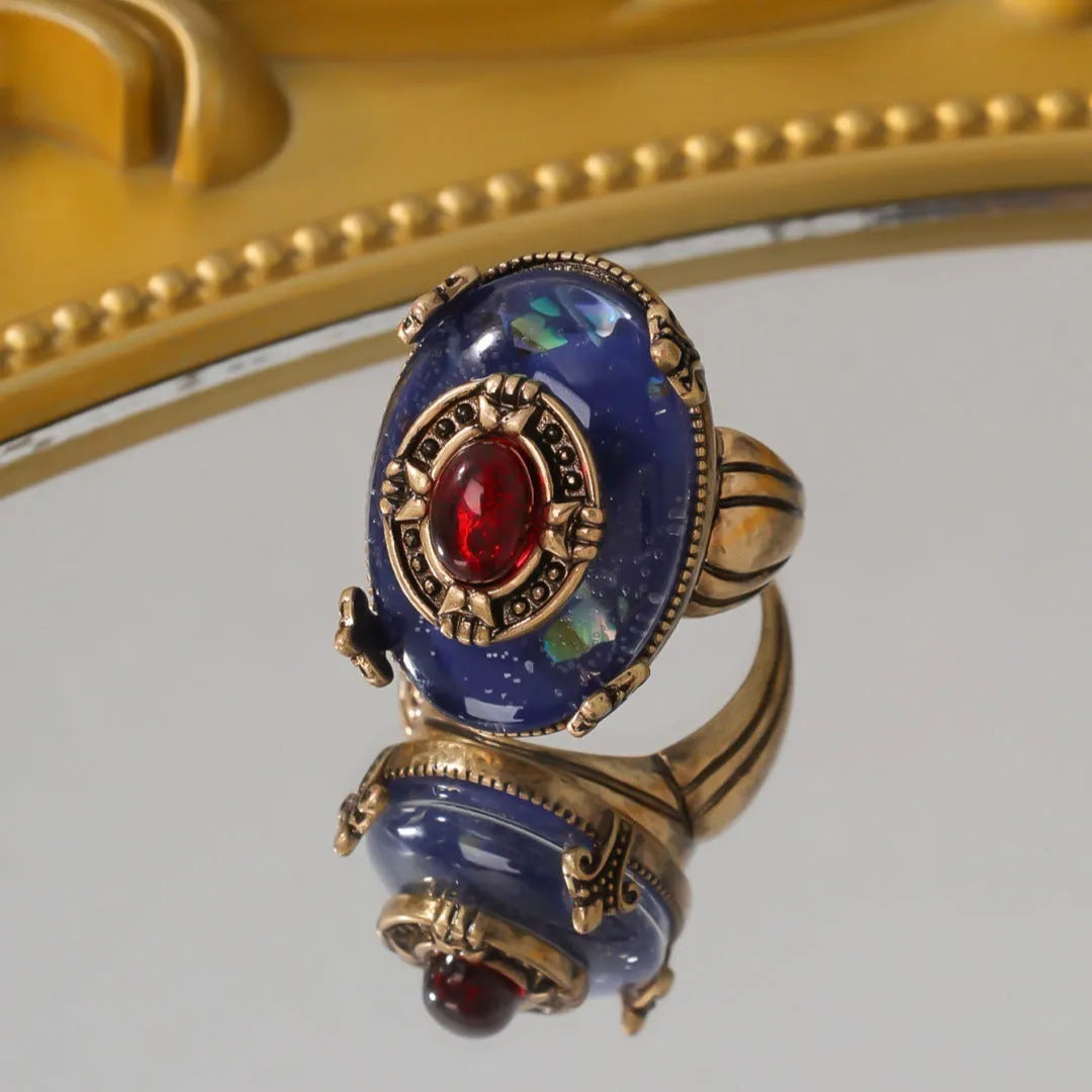 Vv- American Foundations Collection: Liberty's Spirit Beacon: Gold Ring and Ear Studs - vannveld