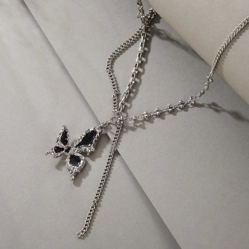 Vv- American Foundations Collection: Revolutionary Elegance Necklace - Liberty's Wings Soar, Igniting Freedom's Flame - vannveld