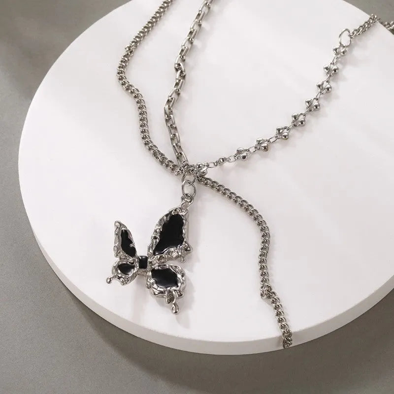 Vv- American Foundations Collection: Revolutionary Elegance Necklace - Liberty's Wings Soar, Igniting Freedom's Flame - vannveld