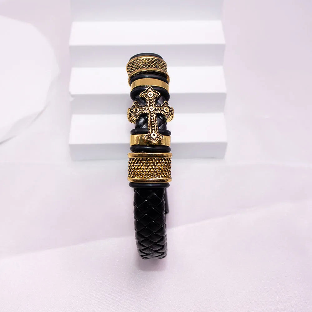 Vv- American Foundations Collection: Revolutionary Spirit Men's Woven Bracelet - Liberty's Thread In God We Trust - vannveld