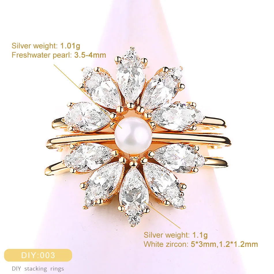 Vv- American Foundations Collection: Revolutionary Spirit Pearl Ring - Ignite Liberty's Flame - vannveld