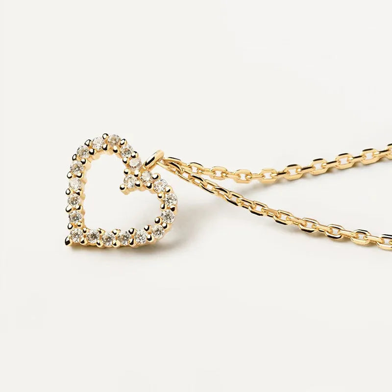 Vv- American Frontier and Old West Collection: Gold Rush Diamond Heart Necklace from Frontier Jewelers Guild - vannveld