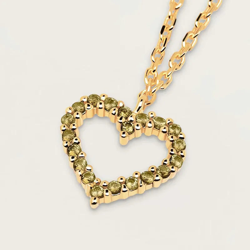 Vv- American Frontier and Old West Collection: Gold Rush Diamond Heart Necklace from Frontier Jewelers Guild - vannveld