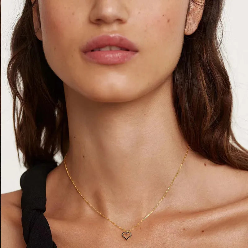 Vv- American Frontier and Old West Collection: Gold Rush Diamond Heart Necklace from Frontier Jewelers Guild - vannveld