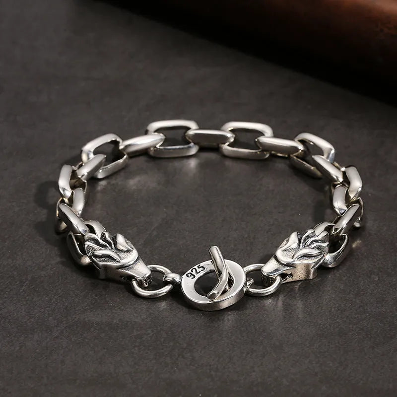 Vv- Birth of The National Anthem Collection: Fort McHenry's Dawn Wolf Personalized Sterling Silver Keel Bracelet - vannveld