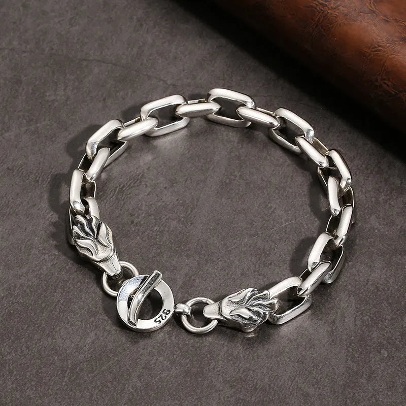 Vv- Birth of The National Anthem Collection: Fort McHenry's Dawn Wolf Personalized Sterling Silver Keel Bracelet - vannveld
