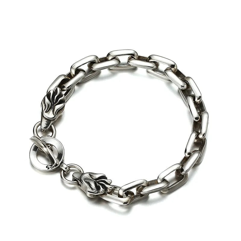Vv- Birth of The National Anthem Collection: Fort McHenry's Dawn Wolf Personalized Sterling Silver Keel Bracelet - vannveld