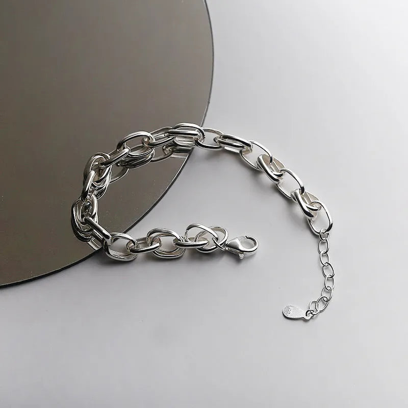 Vv- Birth of The National Anthem Collection: Fort McHenry's Enduring Spirit S925 Sterling Silver Chain Bracelet - vannveld