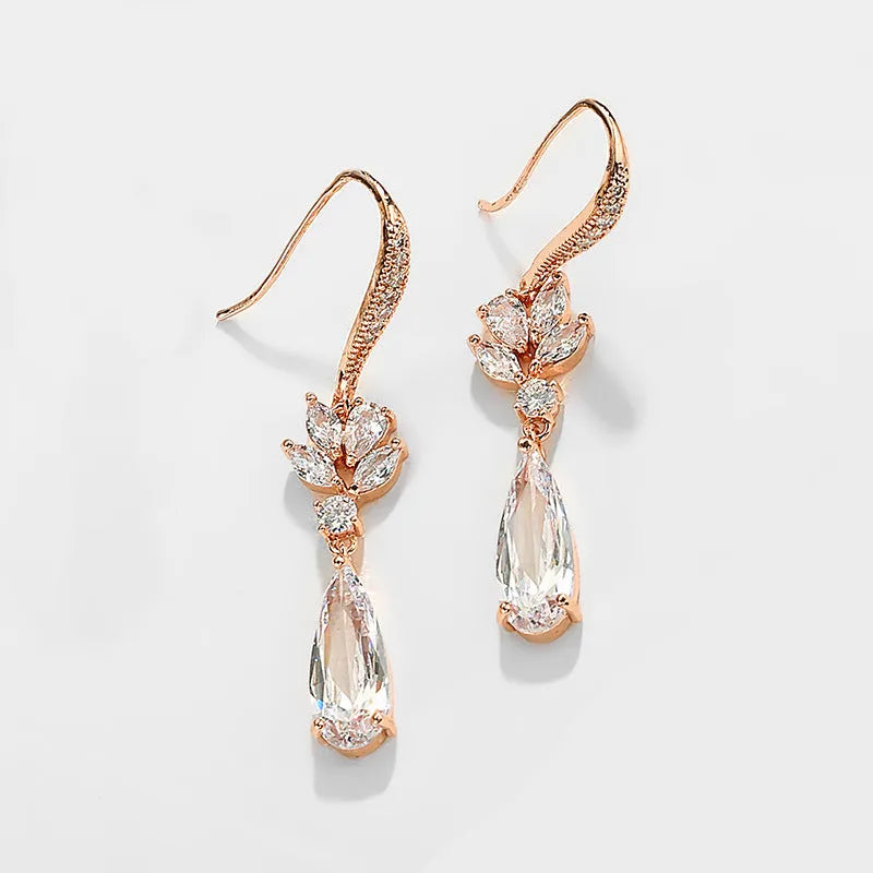 Vv- Birth of The National Anthem Collection: Star-Spangled Glory-Inspired Cascading Ceremonial Crystal Drop Earrings - vannveld