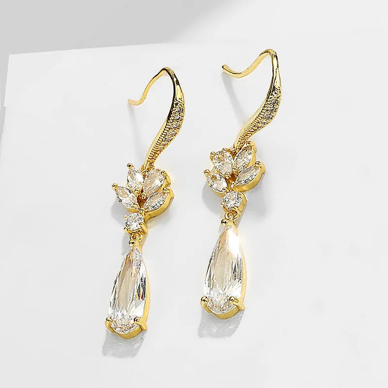 Vv- Birth of The National Anthem Collection: Star-Spangled Glory-Inspired Cascading Ceremonial Crystal Drop Earrings - vannveld