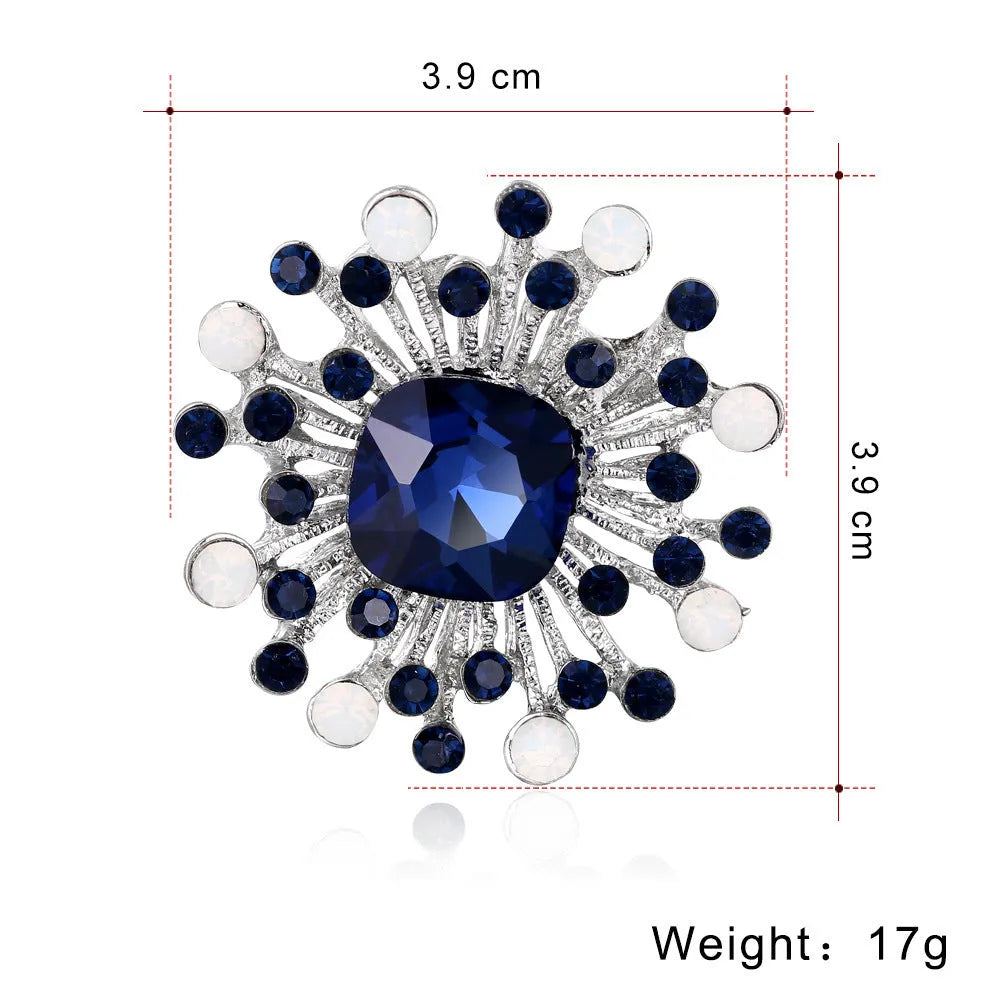 Vv- Founding Fathers Collection: Constitutional Congress Sapphire Brooch Echoing Philadelphia's Liberty Chamber Legacy - vannveld