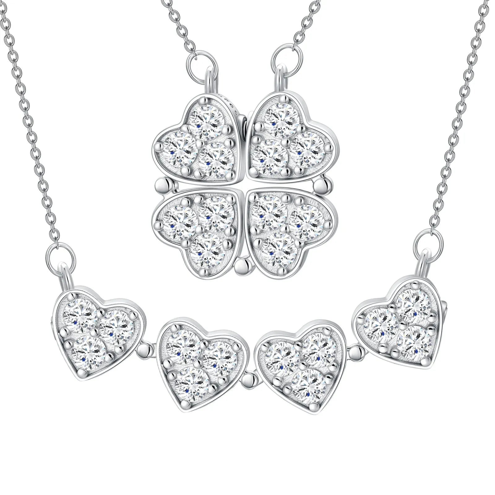 Vv- Founding Fathers Collection: Liberty's Heartbeat - Clover Charm Necklace Echoing Revolutionary Spirit - vannveld