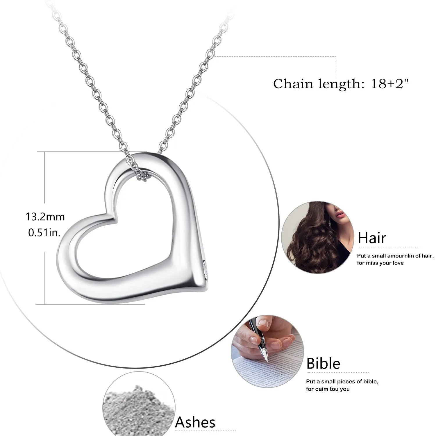 Vv- Founding Fathers Collection: Patriotic Heart Necklace, 925 Sterling Silver Keepsake Box for Revolutionary Memories - vannveld