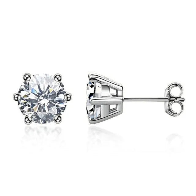 Vv- Heritage and Honor Collection: 1893 Meteor Crater Discovery Celestial Brilliance Moissanite Drop Earrings - vannveld
