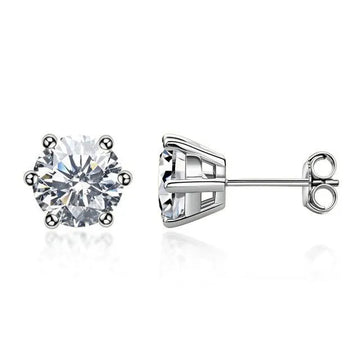 Vv- Heritage and Honor Collection: 1893 Meteor Crater Discovery Celestial Brilliance Moissanite Drop Earrings - vannveld