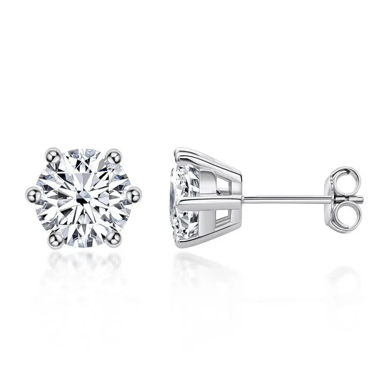 Vv- Heritage and Honor Collection: 1893 Meteor Crater Discovery Celestial Brilliance Moissanite Drop Earrings - vannveld