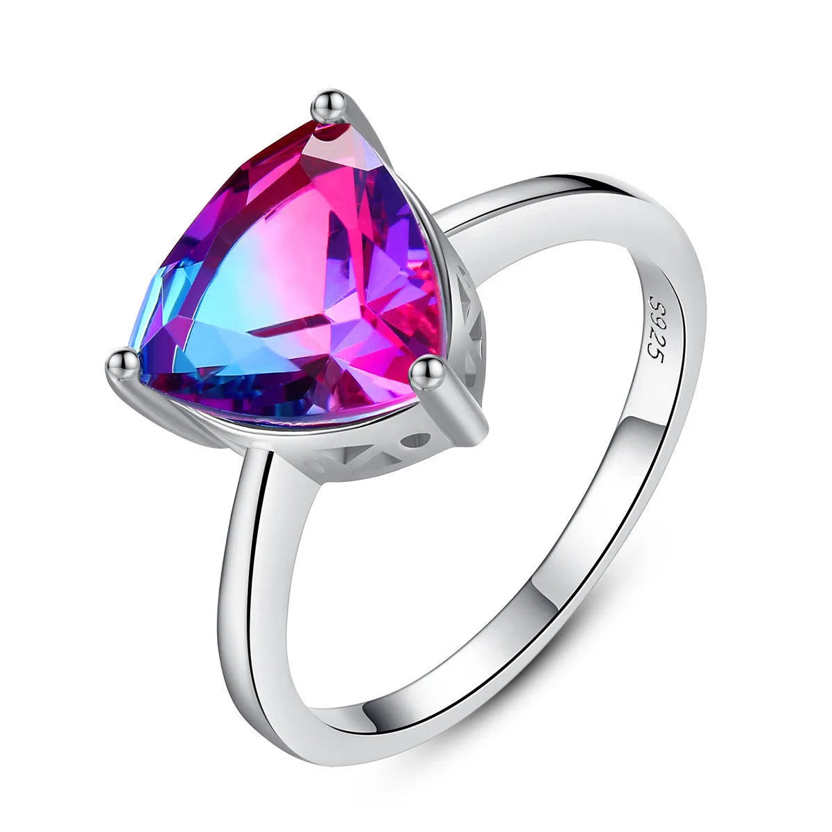 Vv- Heritage and Honor Collection: Victorian-Era Inspired Sterling Silver Ring with Treasured Rainbow Topaz Stone - vannveld
