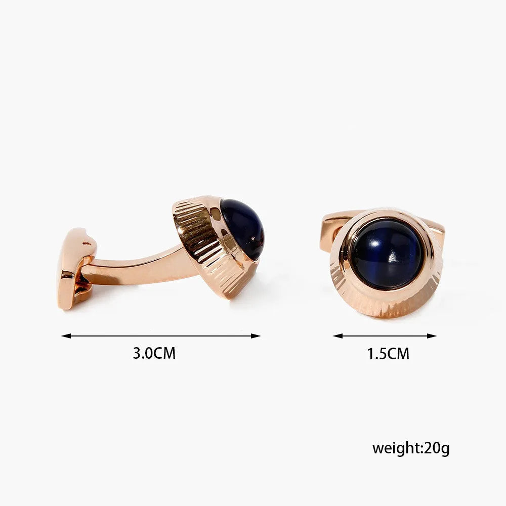 Vv- Modern Era Collection: Digital Age Precision Cartier-Like Cufflinks, Crystalline Two-Tone Luxury Fusion - vannveld