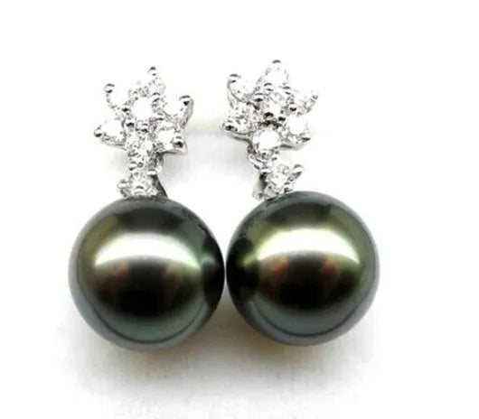 Vv- Modern Era Collection: Minimalist Legacy Black Pearl Earrings, Contemporary Luxury Embracing Global Sophistication - vannveld